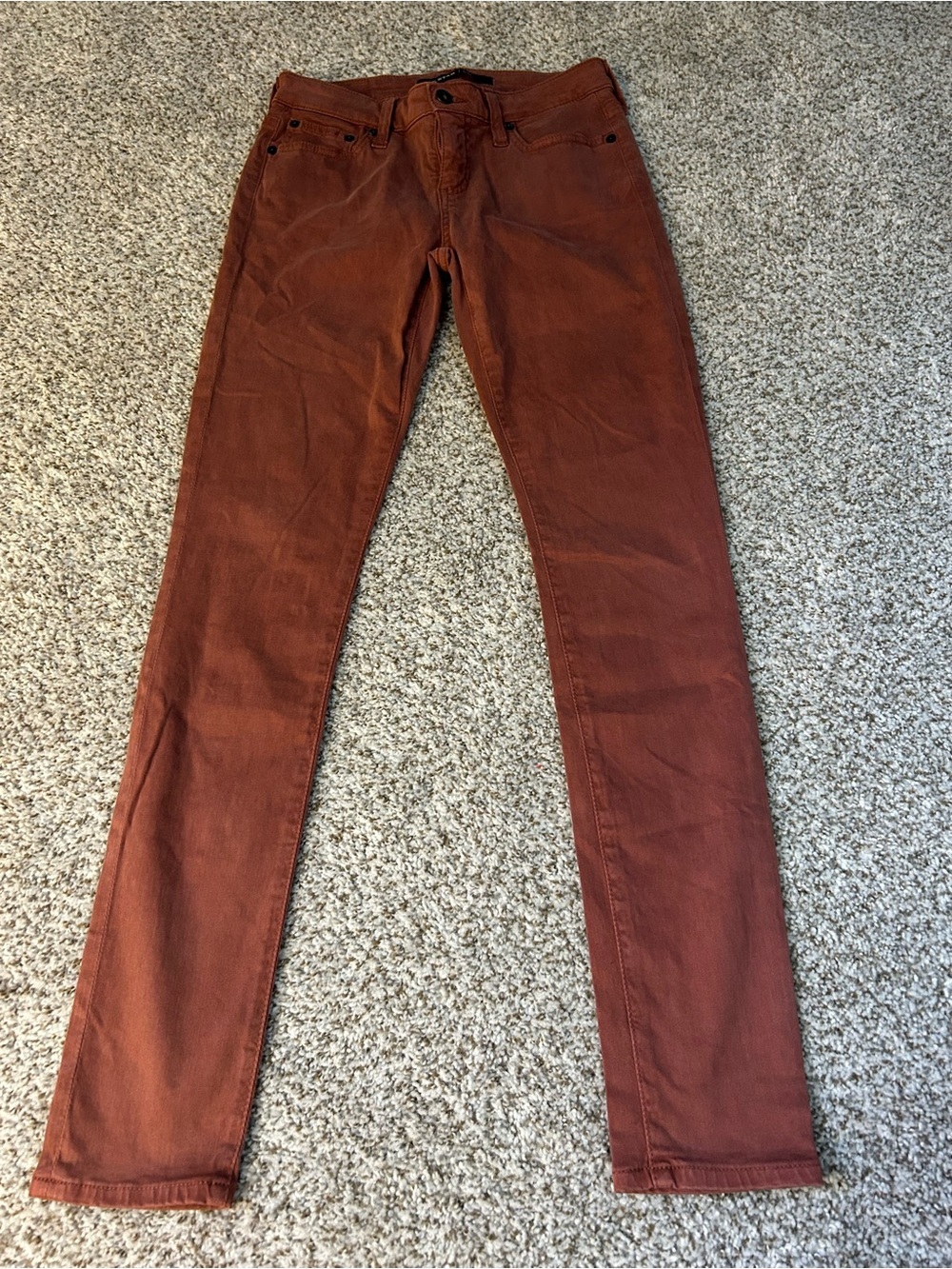Big Star Womens Skinny Jeans in Rust